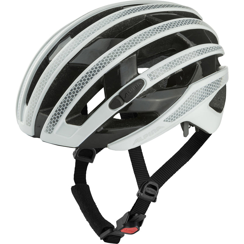 Afbeelding laden in galerijviewer, Alpina sports racehelm ravel reflective 55-59 glans wit
