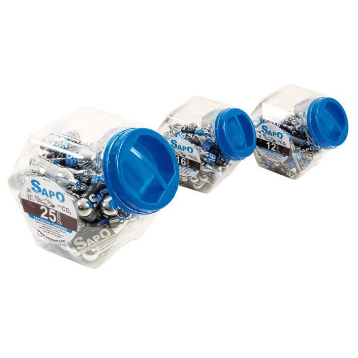 Afbeelding laden in galerijviewer, Sapo co2-patronen 12gr. container (60st.)
