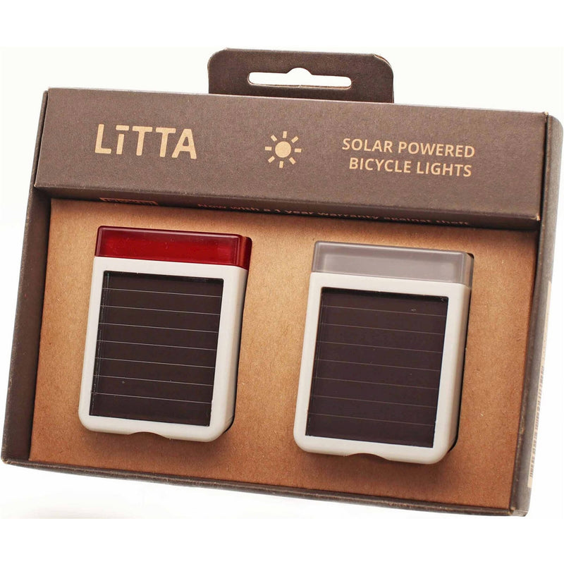 Afbeelding laden in galerijviewer, Litta Verlichtingsset LED op zonne-energie Cloudy White
