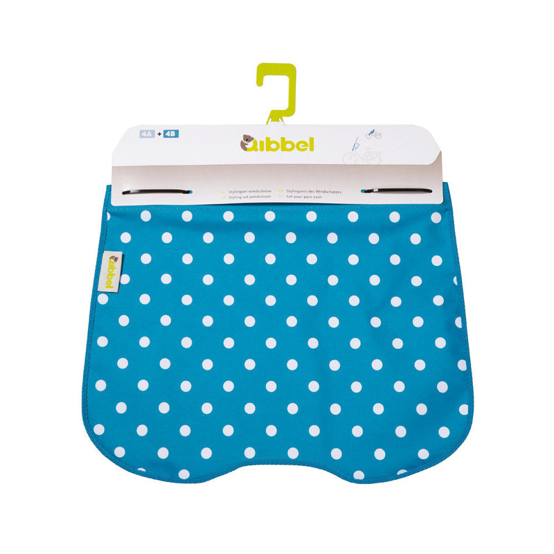 Afbeelding laden in galerijviewer, Qibbel Stylingset Windscherm Polka Dot blauw

