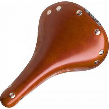 Afbeelding laden in galerijviewer, Selle Monte Grappa Italia Zadel Italia V3 Vintage Epoca leder honingbruin AM
