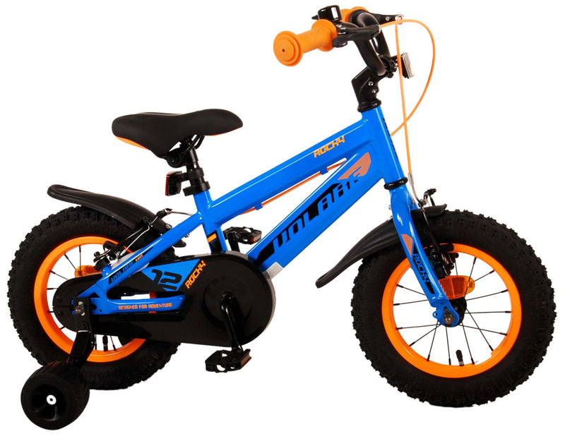 Afbeelding laden in galerijviewer, Volare Rocky Kinderfiets Jongens 12 inch Blauw Twee handremmen
