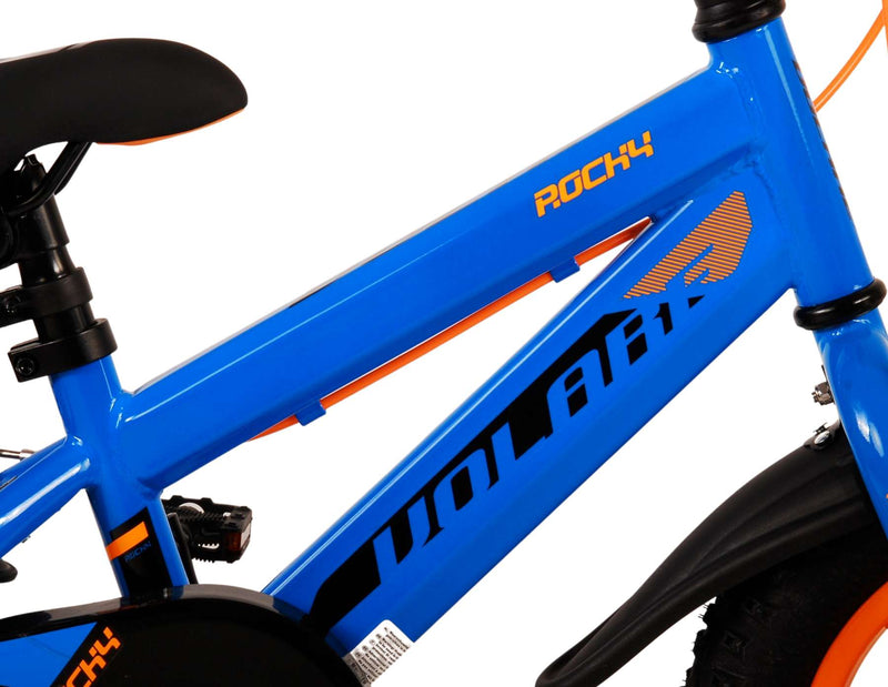 Afbeelding laden in galerijviewer, Volare Rocky Kinderfiets Jongens 12 inch Blauw Twee handremmen
