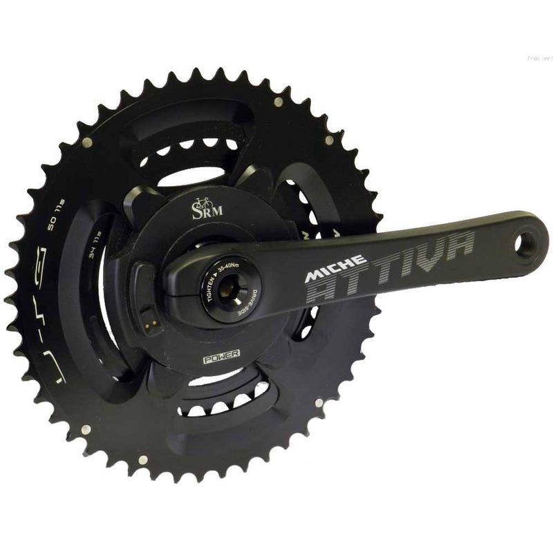 Afbeelding laden in galerijviewer, Miche crankset attiva met srm powermeter 172mm 34 50 boxed
