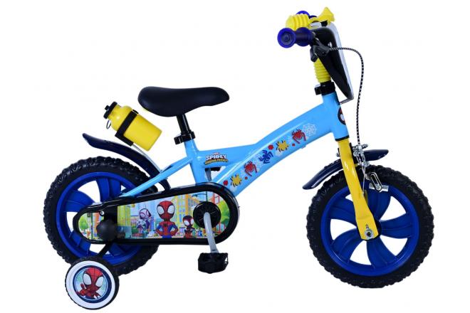 Afbeelding laden in galerijviewer, Spidey and his amazing friends Spidey Kinderfiets Jongens 12 inch Blauw
