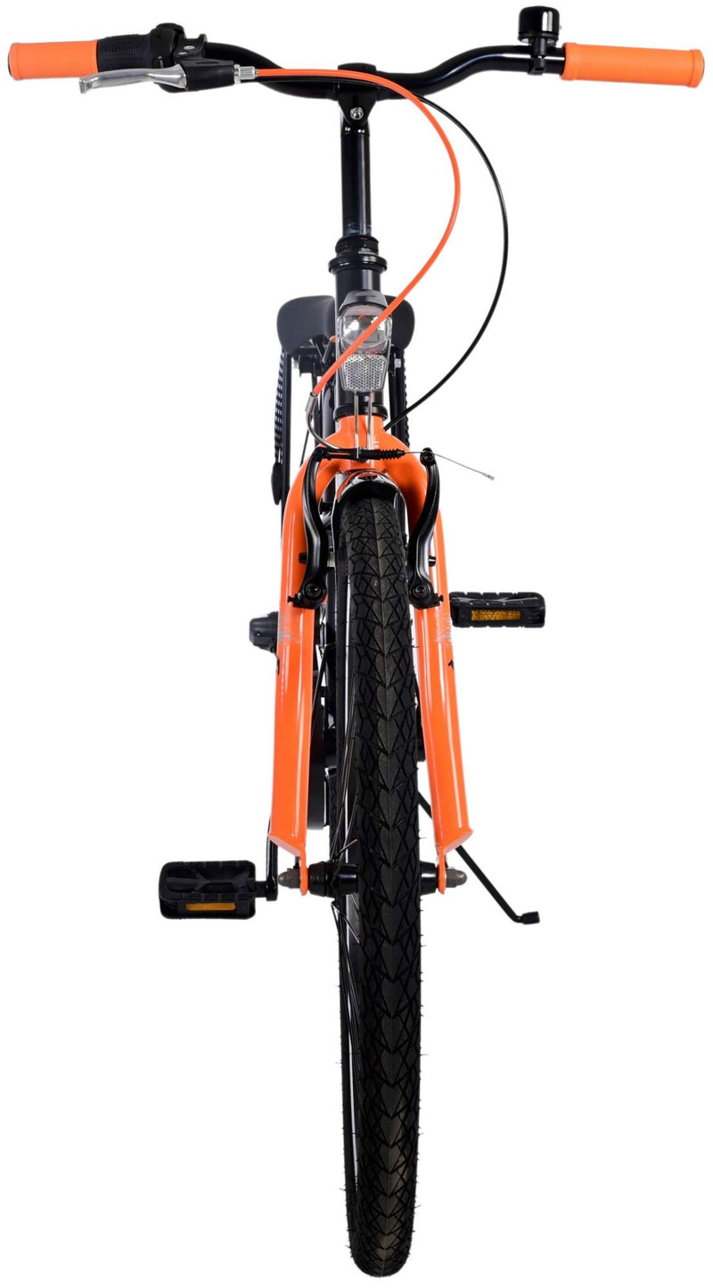 Afbeelding laden in galerijviewer, Volare Thombike Kinderfiets Jongens 24 inch Zwart Oranje 3 versnellingen
