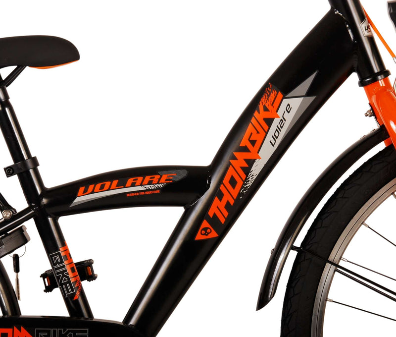Afbeelding laden in galerijviewer, Volare Thombike Kinderfiets Jongens 24 inch Zwart Oranje
