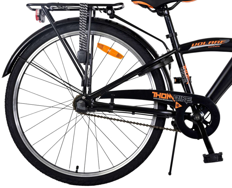Afbeelding laden in galerijviewer, Volare Thombike Kinderfiets Jongens 26 inch Zwart Oranje 3 versnellingen
