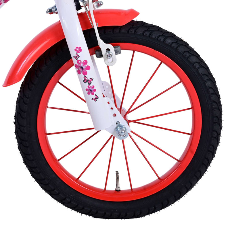 Afbeelding laden in galerijviewer, Volare Lovely Kinderfiets Meisjes 14 inch Rood Wit
