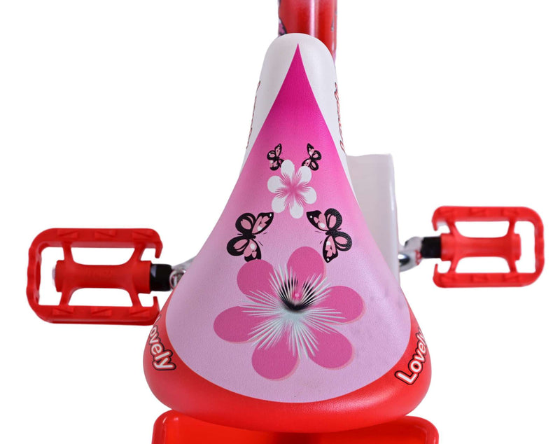 Afbeelding laden in galerijviewer, Volare Lovely Kinderfiets Meisjes 14 inch Rood Wit
