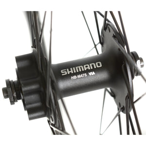 Velox voorwiel 28 gravel 19 shimano m475 disc 100mm qr