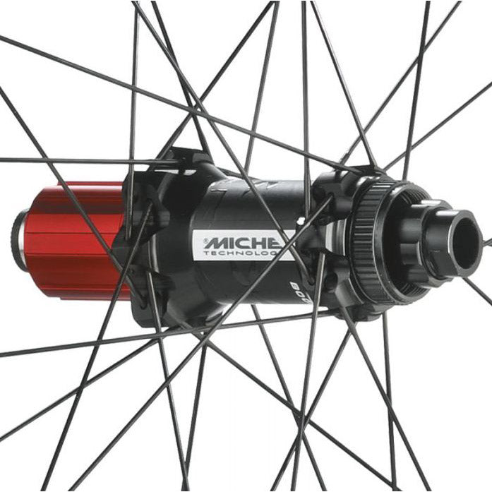 Afbeelding laden in galerijviewer, Miche achterwiel 29 k4 regular steekas 142 shim center lock
