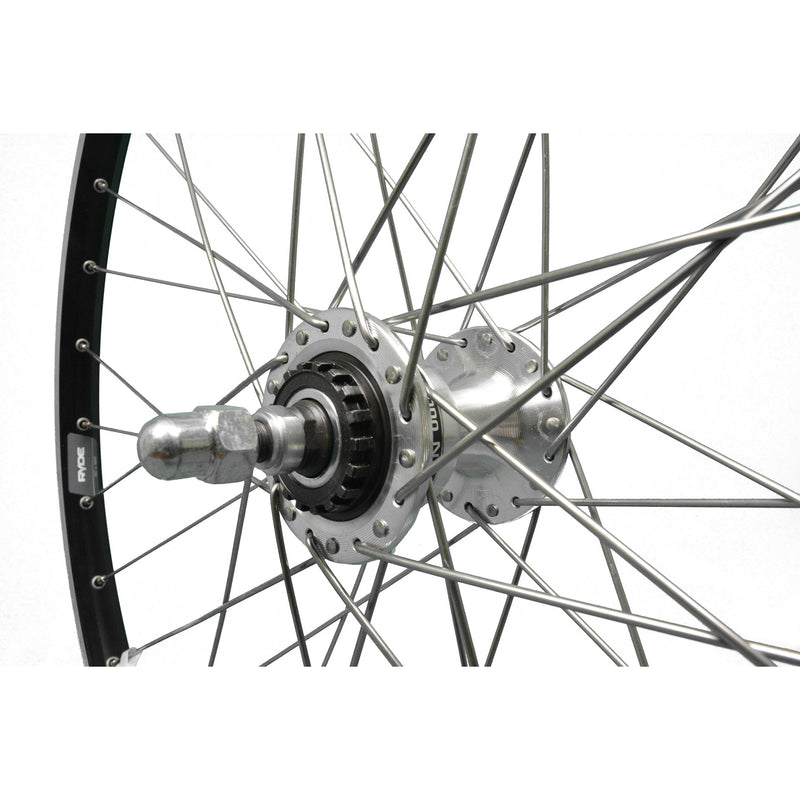 Afbeelding laden in galerijviewer, Roland voorwiel 26-1.75 19-559 zac19 rollerbrake spaak14 rvs zwart
