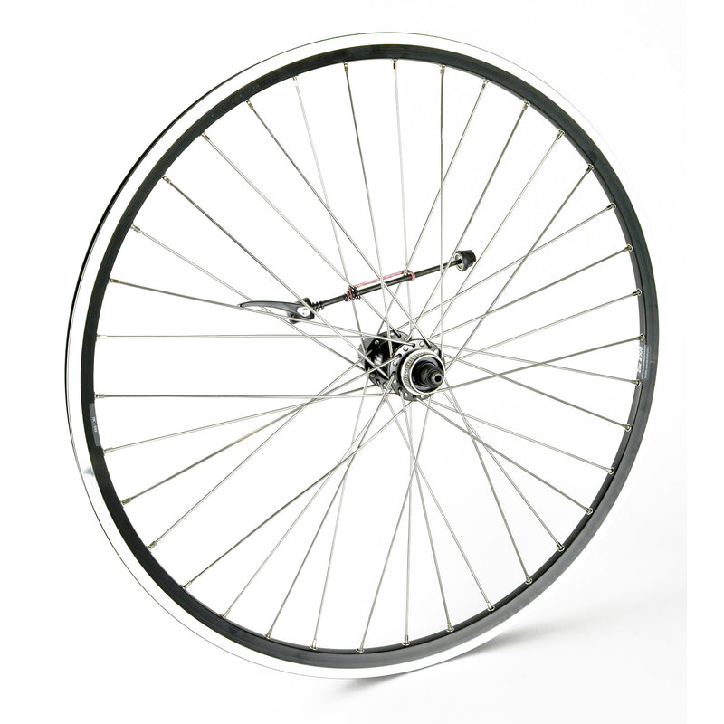 Afbeelding laden in galerijviewer, Achterwiel 26-1.75 559 Deore 9V ZAC2000 zwart RVS sp Disc
