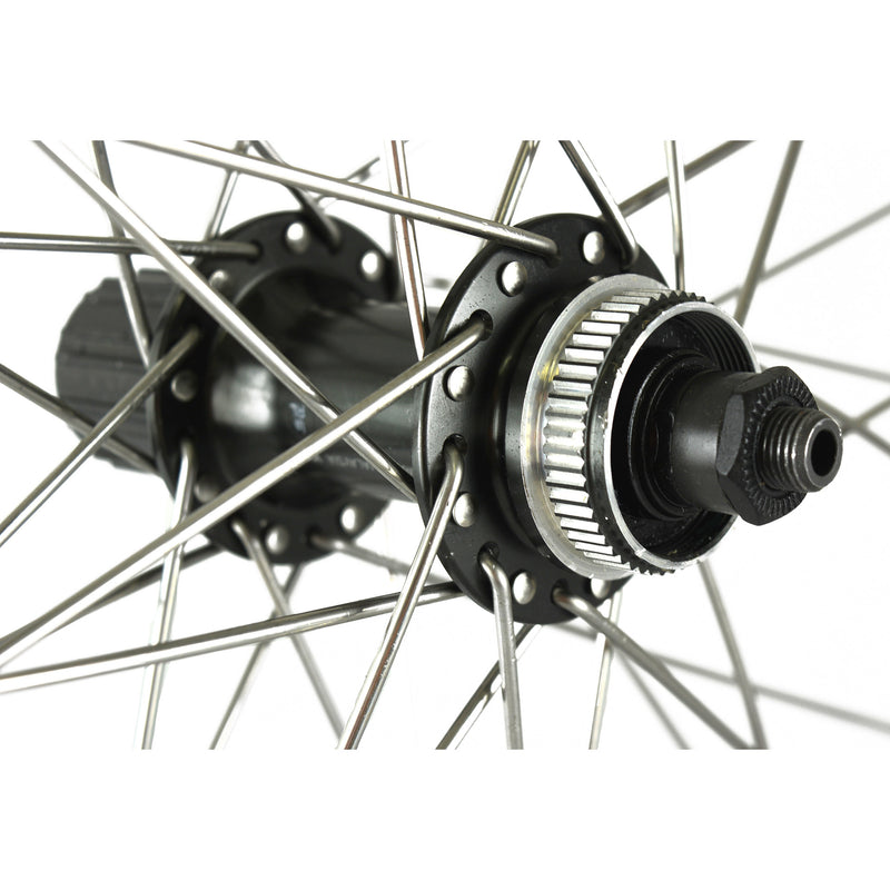 Afbeelding laden in galerijviewer, Achterwiel 26-1.75 559 Deore 9V ZAC2000 zwart RVS sp Disc
