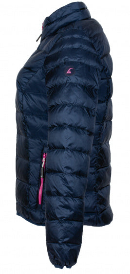 Afbeelding laden in galerijviewer, Alvivo Outdoorjack Helsinki dames nylon dons navy maat XS
