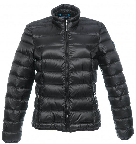 Afbeelding laden in galerijviewer, Alvivo Outdoorjack Helsinki dames nylon dons zwart maat 3XL
