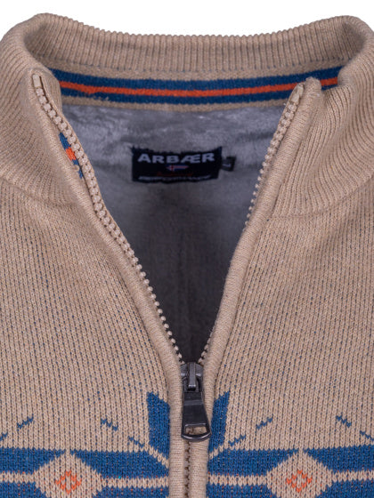 Afbeelding laden in galerijviewer, Arbaer Antonio Norwegian vest heren zandkleurig maat 3XL
