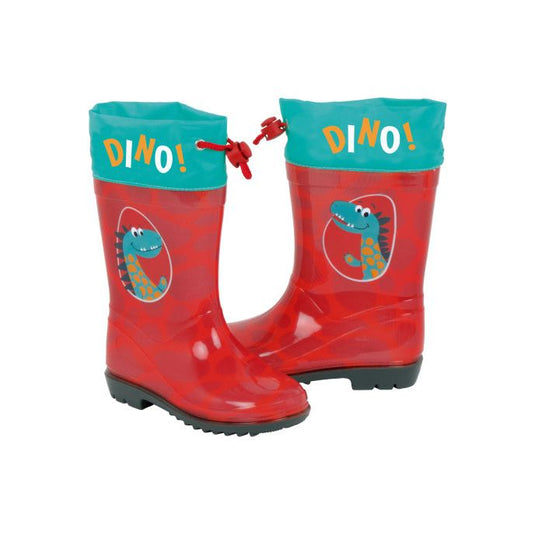 Arditex Regenlaarzen junior PVC textiel rood turquoise maat 22