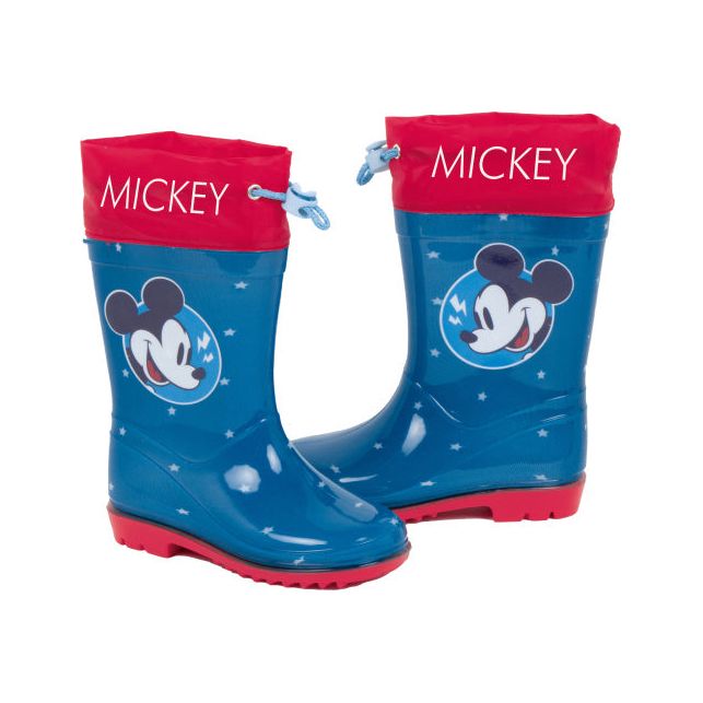 Afbeelding laden in galerijviewer, Arditex Regenlaarzen Mickey junior PVC donkerblauw rood maat 30
