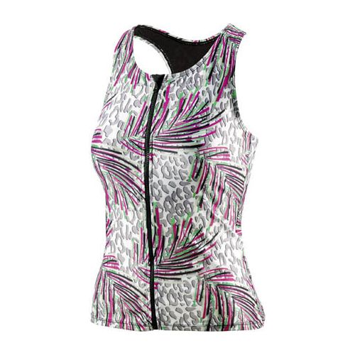 Beco Tanktop BEsuit dames B-cup polyamide elastaan roze groen mt 46