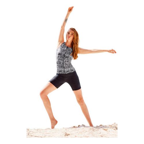 Afbeelding laden in galerijviewer, Beco Tanktop BEsuit dames polyamide zwart wit B-cup maat 42

