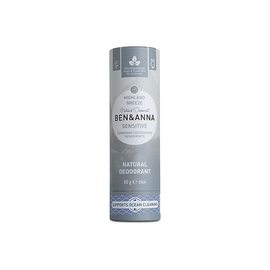 Ben Anna Deodorant in Papiertube Sensitive Highland Breeze 60 gram