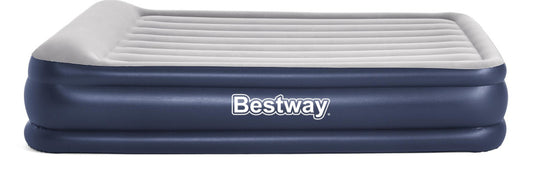 Bestway Luchtbed tritech 46 cm queen 203 cm blauw grijs
