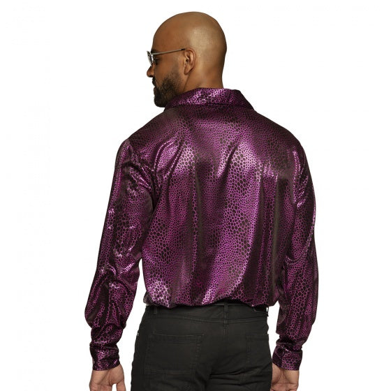 Afbeelding laden in galerijviewer, Boland Shirt Funky Disco Heren Paars Maat 50 52
