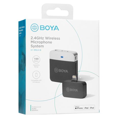 Afbeelding laden in galerijviewer, Boya 2.4 GHz Dasspeld Microfoon Draadloos BY-M1LV-D voor iOS
