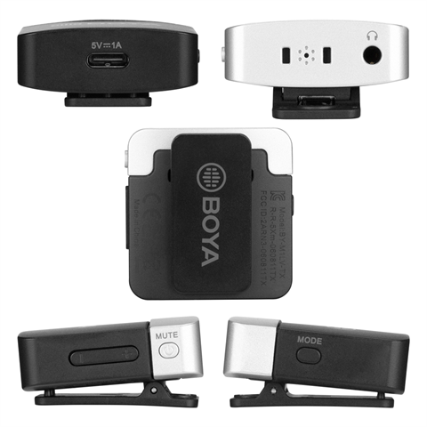 Afbeelding laden in galerijviewer, Boya 2.4 GHz Dasspeld Microfoon Draadloos BY-M1LV-U voor USB-C
