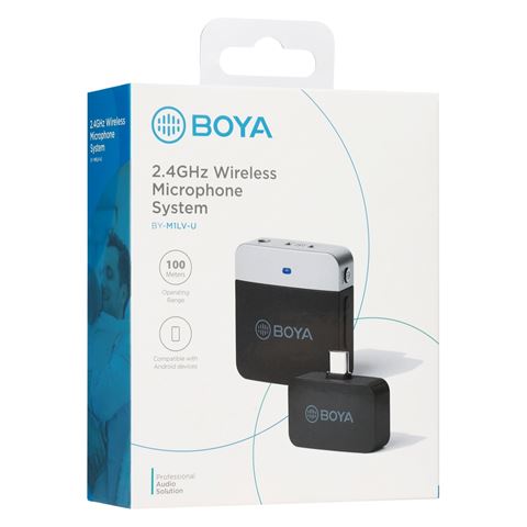Afbeelding laden in galerijviewer, Boya 2.4 GHz Dasspeld Microfoon Draadloos BY-M1LV-U voor USB-C
