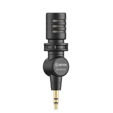 Afbeelding laden in galerijviewer, Boya Mini Condensator Microfoon BY-M110 voor 3,5mm TRRS
