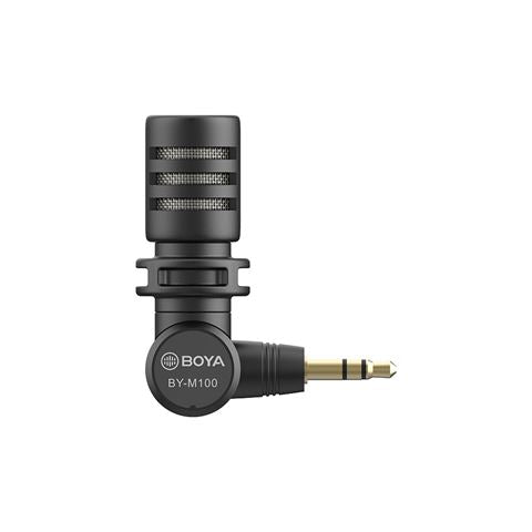 Afbeelding laden in galerijviewer, Boya Mini Condensator Microfoon BY-M110 voor 3,5mm TRRS
