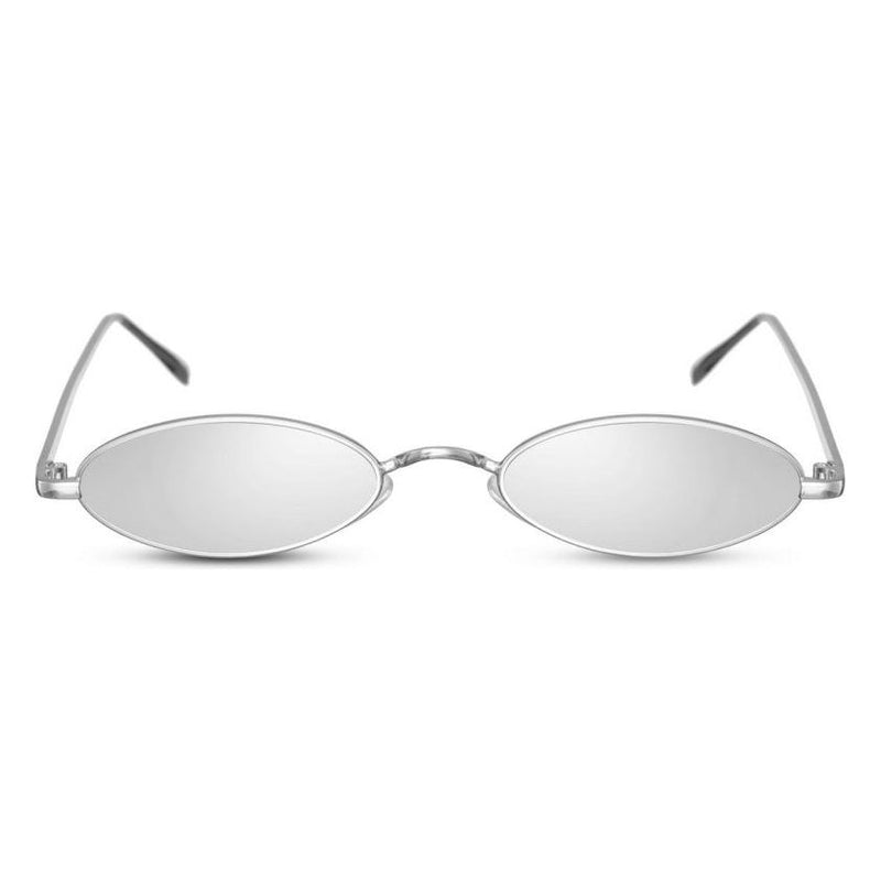 Afbeelding laden in galerijviewer, Cwi Zonnebril dames ovaal randloos cat. 3 zilver zilver
