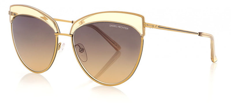 Afbeelding laden in galerijviewer, Daniel hechter Zonnebril DHS235 dames cat-eye RVS cat. 3 goud
