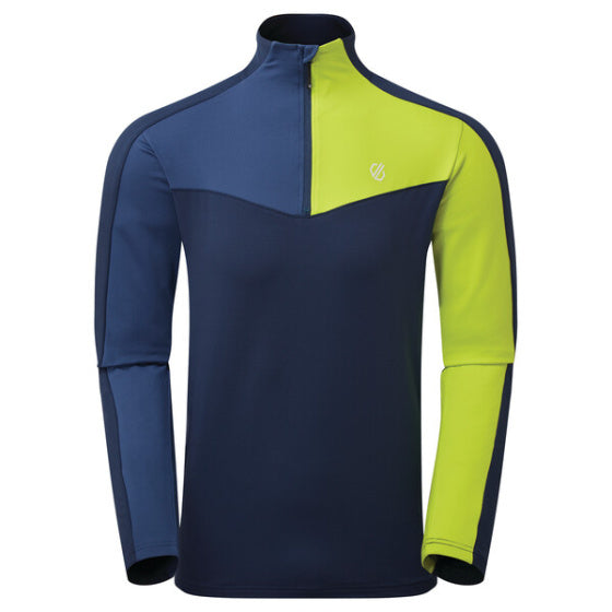 Afbeelding laden in galerijviewer, Dare 2b Longsleeve Depose heren polyester blauw lime maat XS
