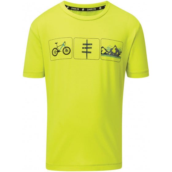 Afbeelding laden in galerijviewer, Dare 2b T-shirt Rightful junior polyester lime maat 140
