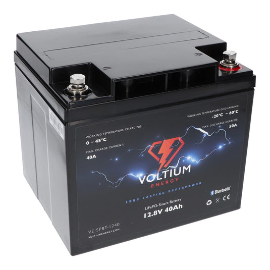 Voltium energy lifepo4 accu 12,8v 40ah bluetooth