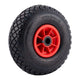 Sr Bolderkar wiel rood 300x4 260x85 met rode kunststof velg