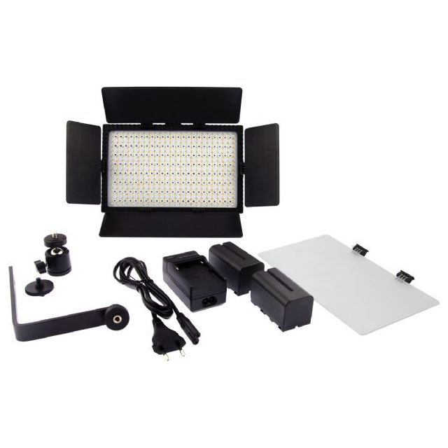 Afbeelding laden in galerijviewer, Falcon Eyes Bi-Color LED Lamp Set Dimbaar DV-384CT-K2 incl. Accu

