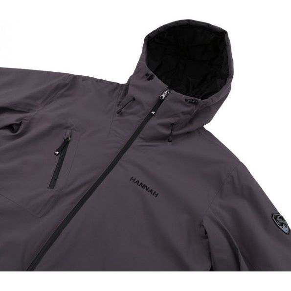 Afbeelding laden in galerijviewer, Hannah Outdoorjas Derk heren polyester grijs maat XXL
