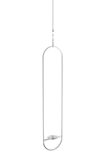 Afbeelding laden in galerijviewer, Höfats Spin 90 sfeerlantaarn hangend 120 cm RVS zilver
