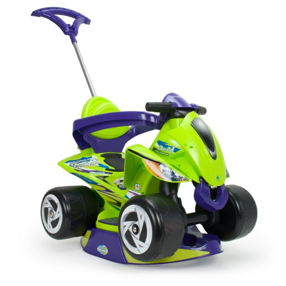 Afbeelding laden in galerijviewer, Injusa Loopauto quad 98 cm groen paars
