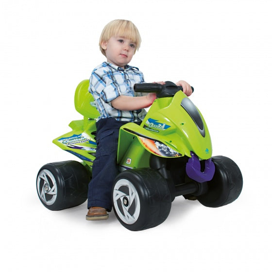 Afbeelding laden in galerijviewer, Injusa Loopauto quad 98 cm groen paars

