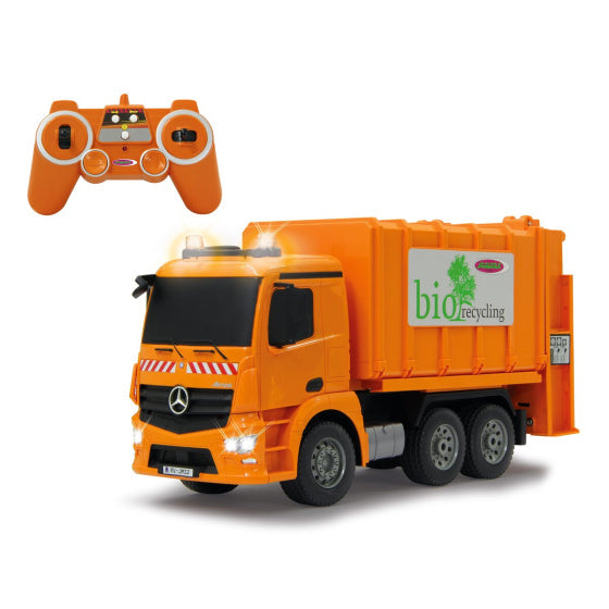 Afbeelding laden in galerijviewer, Jamara RC Mercedes-Benz vuilniswagen 2,4Ghz oranje 1:20

