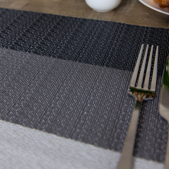 Afbeelding laden in galerijviewer, Kitchencraft Placemat 30 x 45 cm PVC polyester wit grijs
