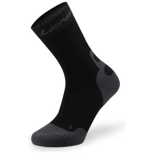 Lenz Sokken Compression 7.0 Mid merinowol zwart maat 35-38