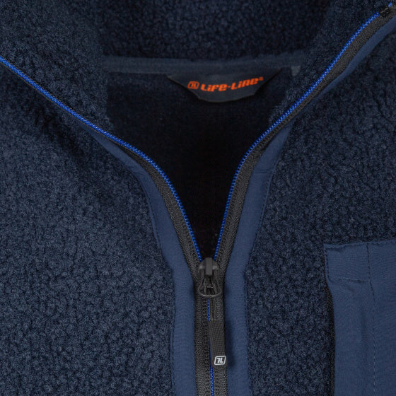Afbeelding laden in galerijviewer, Life line Artic Sherpa Fleece Jack heren blauw maat M
