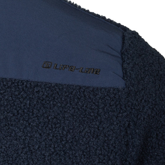 Afbeelding laden in galerijviewer, Life line Artic Sherpa Fleece Jack heren blauw maat M
